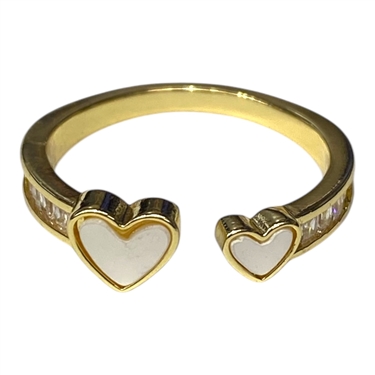 GOLD HEART RING
