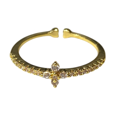 GOLD FLOWER RING