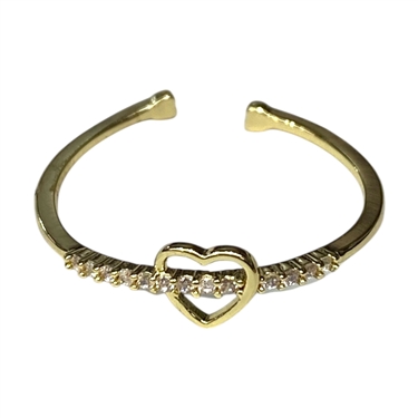 GOLD HEART RING