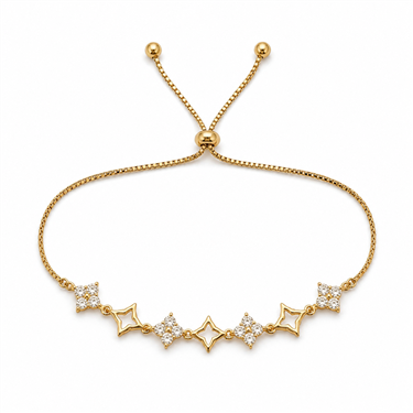 Hollow Star Zircon Adjustable Bracelet