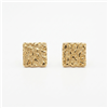 Crackle Square Stud Earrings