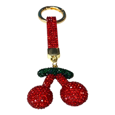 D RED CHERRY KEYCHAIN