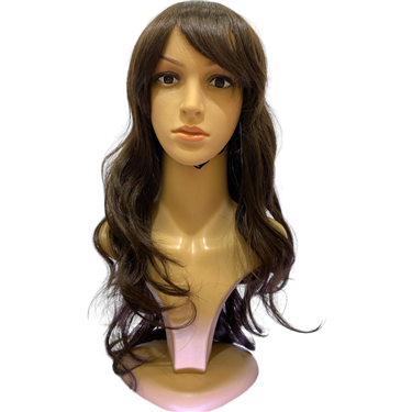 BROWN LONG WAVY HAIR WIG