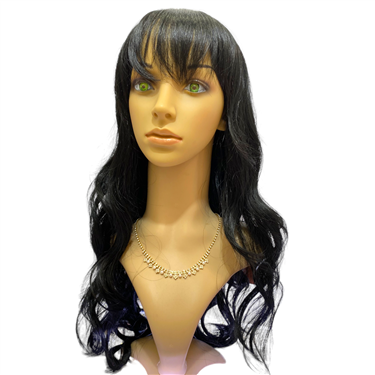 LONG BLACK WAVY WIG HAIR