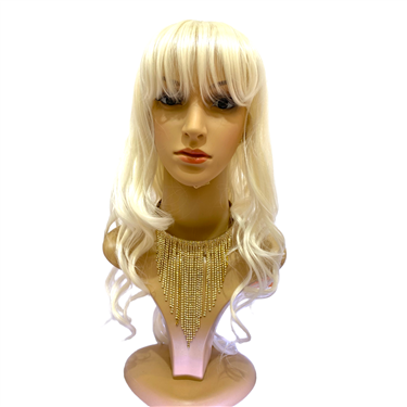 LONG WAVY ICE WHITE HAIR