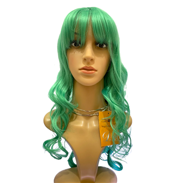 LIME GREEN LONG HAIR WIG