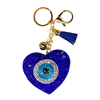 EVIL EYES HEART KEYCHAIN