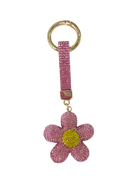 BLING FLOWER KEYCHAIN