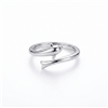 Minimalist Solid Silver Twist Open Adjustable Toe Ring