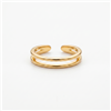 Double-Layer Open Double-Line Wrapped Toe Ring