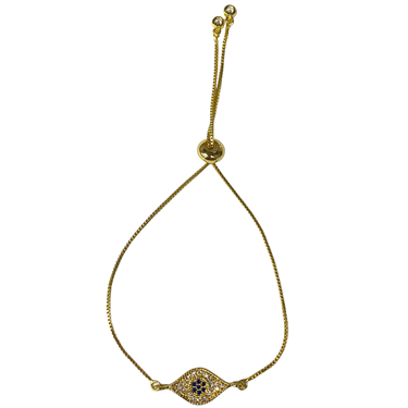 GOLD EVIL EYE BRACELET