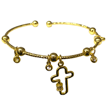 GOLD CROSS BRACELET