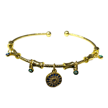 GOLD EVIL EYE BRACELET