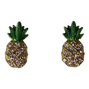 GOLD PINEAPPLE EARRING