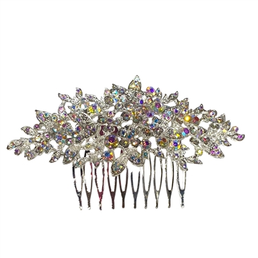 SILVER MULTICOLOR HAIR COMB