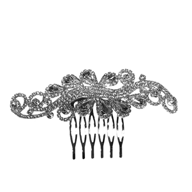 SILVER HAIR COMB