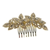 GOLD FLOWER HAIR COMB