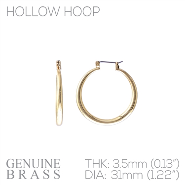 GOLD THIN HOOP