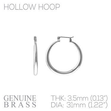 SILVER THIN HOOP