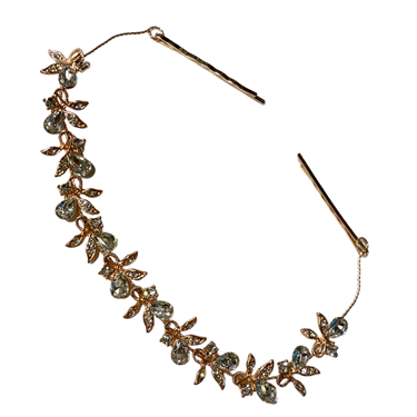 ROSEGOLD LEAF LONG HAIR COMB