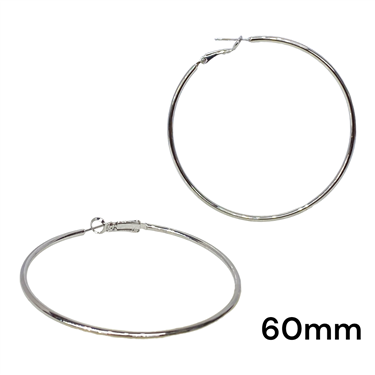 SILVER THIN HOOPS
