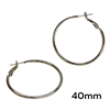 SILVER THIN HOOPS