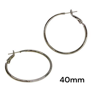 SILVER THIN HOOPS