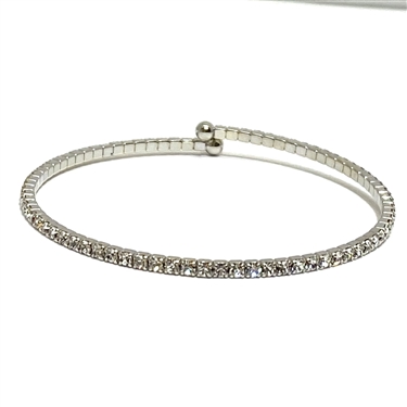 SILVER KOREAN TENNIS BRACELET BRASS