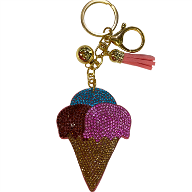 COLORFUL ICE CREAM KEYCHAIN