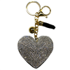 WHITE HEART KEYCHAIN