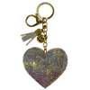 WHITE HEART KEYCHAIN
