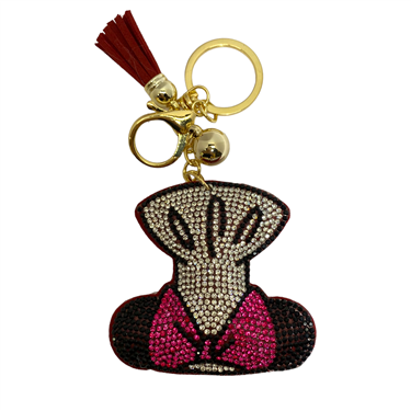 BOW DRESS TASSEL KEYCHAIN