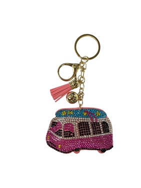 PINK VAN KEYCHAIN