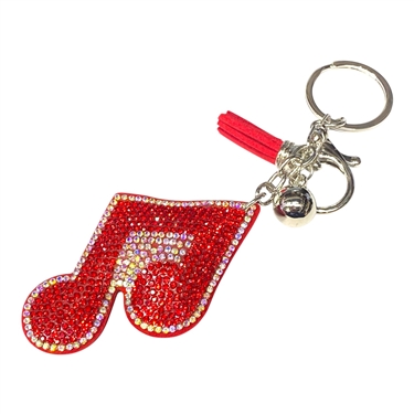 RED MUSIC KEYCHAIN