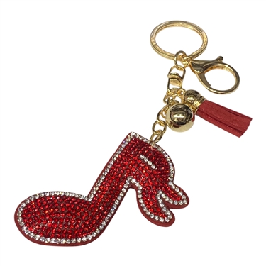RED MUSIC KEYCHAIN