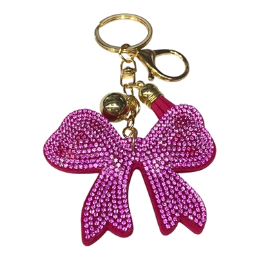 PINK BOW KEYCHAIN