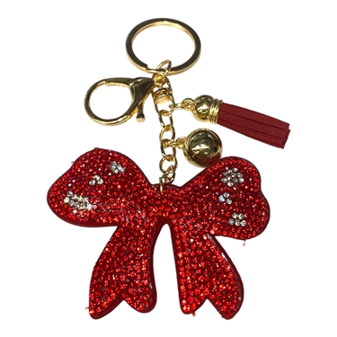RED BOW KEYCHAIN