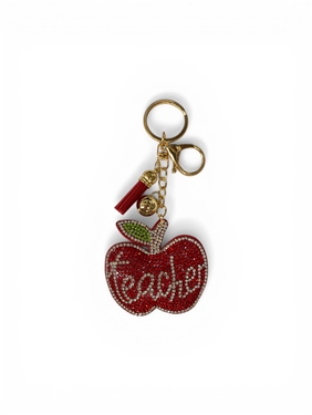 TEACHER APPLE KEYCHAIN