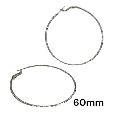 BLACK THIN HOOPS