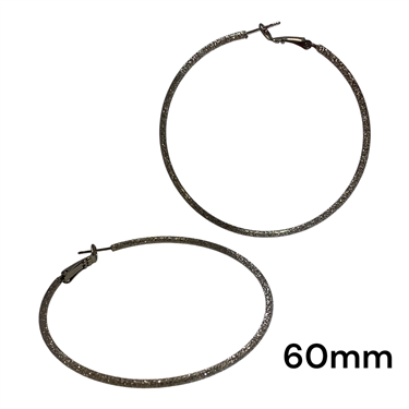 BLACK THIN HOOPS