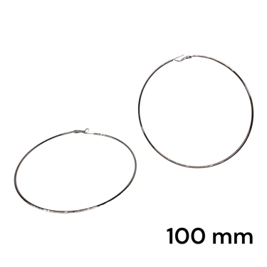 BLACK 100 MM HOOPS