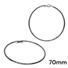 BLACK THIN HOOPS