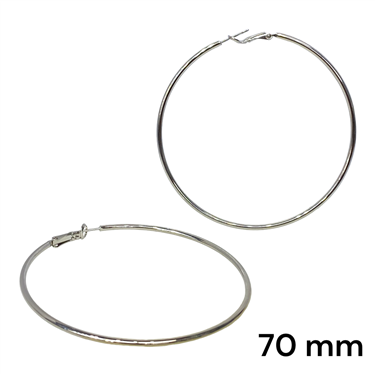 SILVER THIN HOOPS