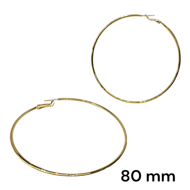 GOLD THIN PLAIN HOOP