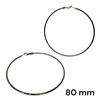 BLACK THIN HOOPS