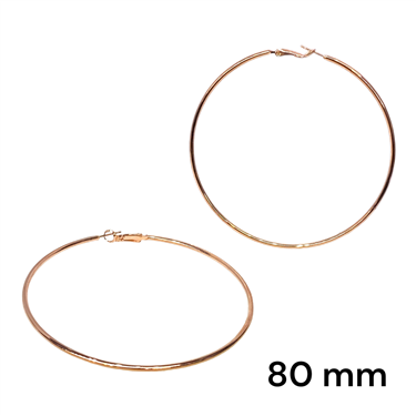 ROSEGOLD THIN PLAIN HOOP