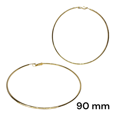 GOLD 90 MM HOOPS