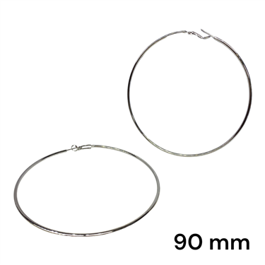 SILVER THIN HOOPS