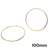 GOLD 100MM HOOPS
