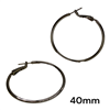 BLACK THIN HOOPS